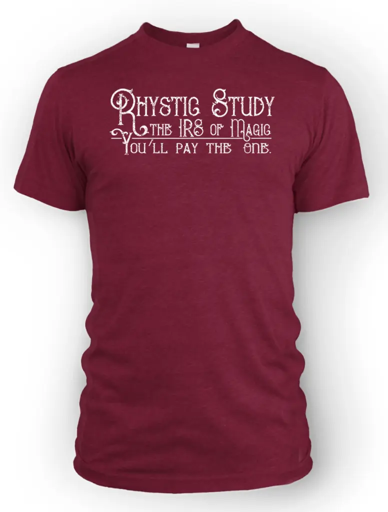 Rhystic-Study-tee-maroon.webp